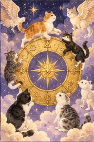 ไพ่แมว วงล้อของแมว (Wheel of Fortune)