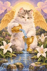 ไพ่แมว แมวผู้หาจุดพอดี (Temperance)