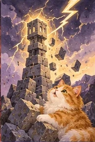 ไพ่แมว หอคอยของแมว (The Tower)