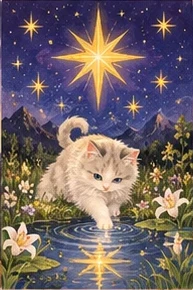 ไพ่แมว แมวกับดวงดาว (The Star)