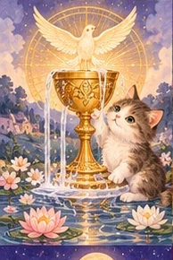 ไพ่แมว หนึ่งถ้วย (Ace of Cups)