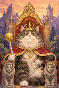 ไพ่แมว แมวผู้วางรากฐาน (The Emperor)