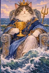 ไพ่แมว ราชาถ้วย (King of Cups)