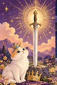 ไพ่แมว หนึ่งดาบ (Ace of Swords)